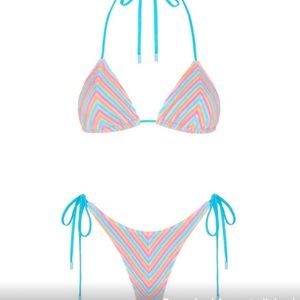 Triangl vinca sherbet stripe